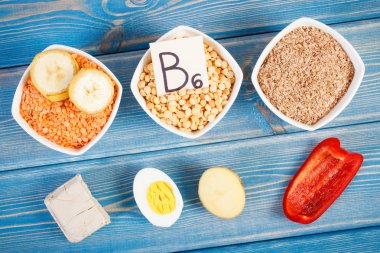 B6 vitamini ve diyet lifi, sağlıklı beslenme kavramı içeren ürünler