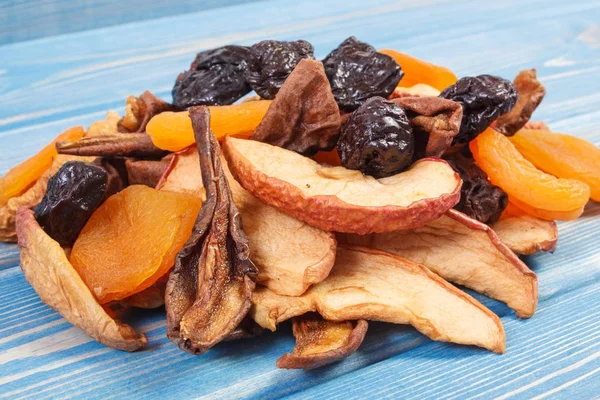 Heap of ingredients for preparing compote of dried fruits, healthy nutrition — Stock Photo, Image