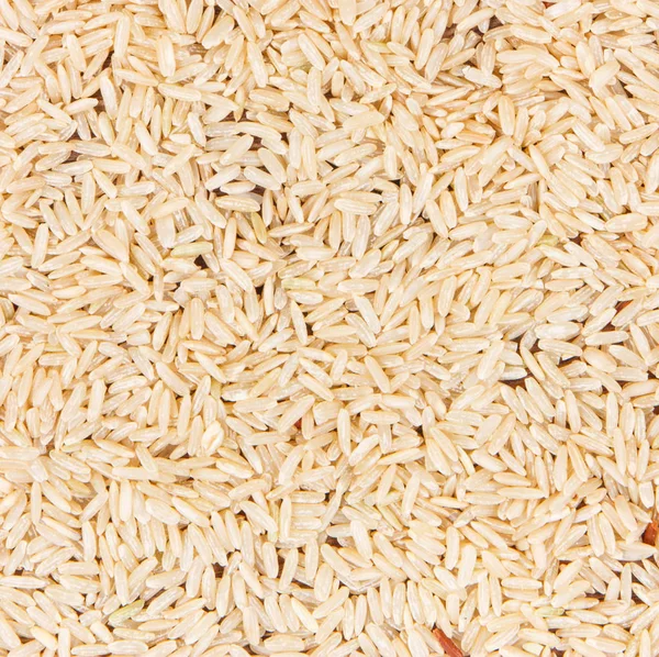 堆糙米为背景, 健康, 面筋免费营养概念, 复制空间文本 — 图库照片
