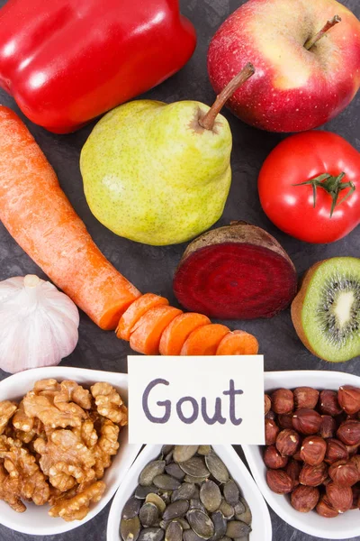 En iyi sağlıklı gıda gut iltihabı ve böbrek sağlığı için tedavi etmek — Stok fotoğraf
