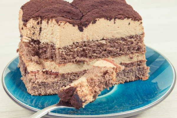 Ciasto Tiramisu na różne okazje. Pyszny deser — Zdjęcie stockowe