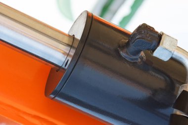 Hidrolik ve pnömatik makinelerin piston veya aktüatör. Teknoloji kavramı