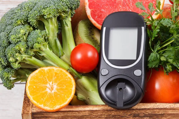 건강에 야채가 글루코스 당뇨병 식생활 — 스톡 사진