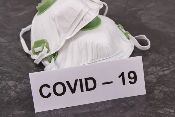 Covid 그리고 마스크 N95 코로나 바이러스의 개념에 2019 Ncov — 스톡 사진