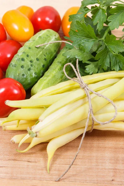 Verse Rijpe Groenten Als Voedsel Dat Natuurlijke Vitaminen Bevat Gezonde — Stockfoto