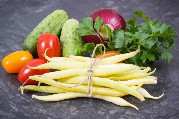 Légumes Frais Mûrs Contenant Des Minéraux Naturels Des Vitamines Meilleur — Photo