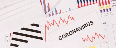 Coronavirüs 'ün neden olduğu finansal krizi gösteren grafikler. Covid-19. Sars-CoV-2. 2019-nCoV