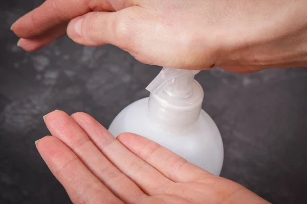 Washing or disinfecting hands. Alcohol disinfectant or soap. Disinfection hands and stop spreading virus and bacteria