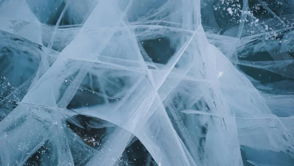 Hielo Único Del Lago Baikal —  Fotos de Stock