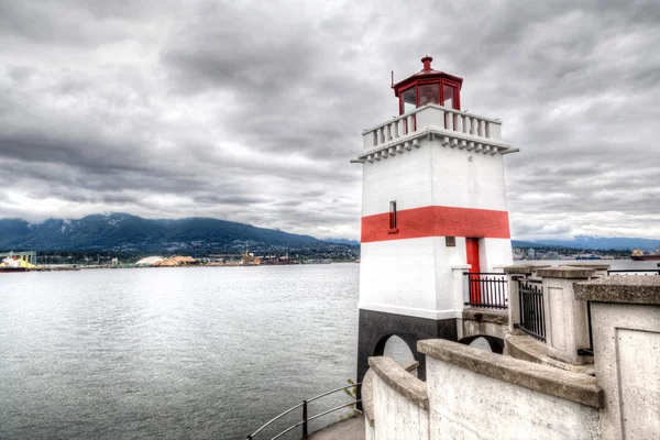 Farol Brockton Point em Vancouver, Canadá — Fotografia de Stock