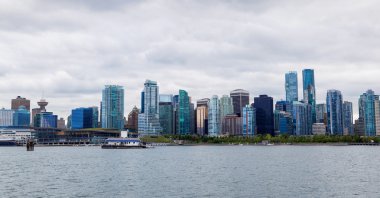 Vancouver şehir manzarası Stanley Park Panoraması
