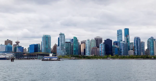 Panorama de Vancouver Downtown Skyline Desde Stanley Park — Foto de Stock