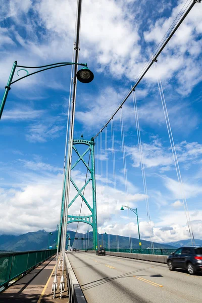 Lions Gate Bridge em Vancouver, BC, Canadá — Fotografia de Stock