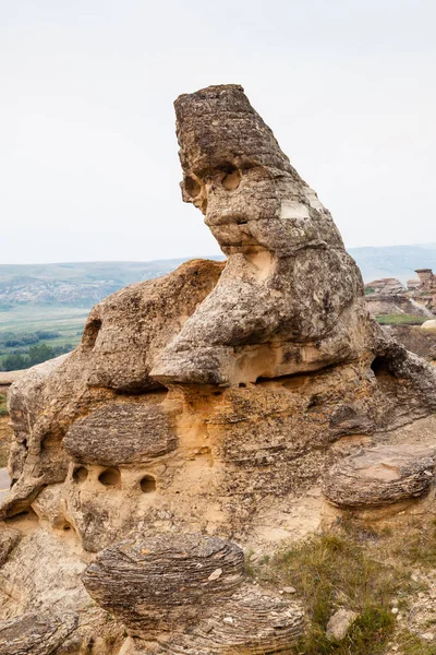 Psaní na Stone Park v Albertě, Kanada — Stock fotografie