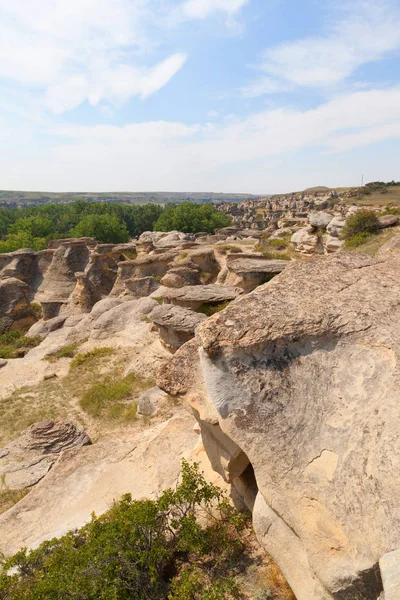 Parque Provincial de Escritos en Piedra en Alberta, Canadá — Foto de Stock