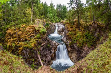 Little Qualicum Falls on Vancouver Island, Canada clipart