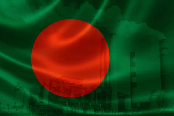 Industrieverschmutzung in Bangladesch — Stockfoto
