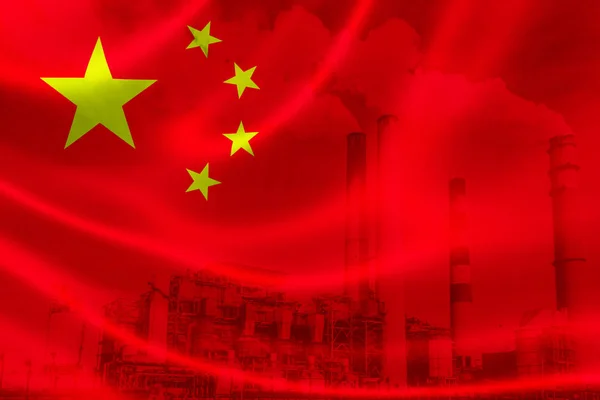 Industrieverschmutzung in China — Stockfoto