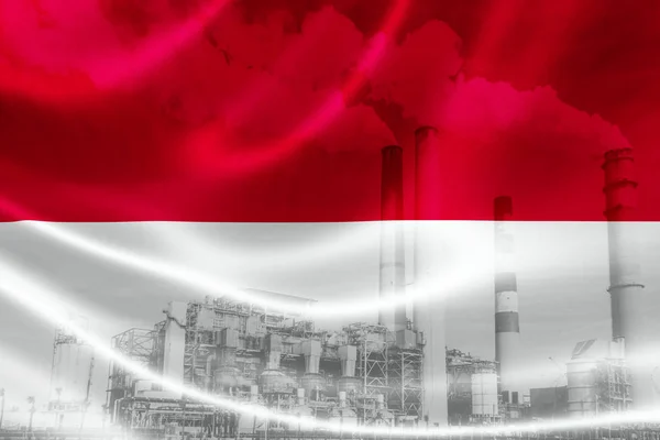 Zanieczyszczenia przemysłowe w Indonezja — Zdjęcie stockowe