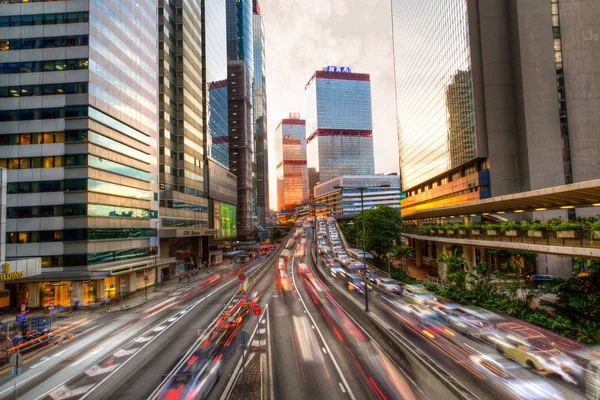 Traffico nelle ore di punta a Hong Kong — Foto Stock
