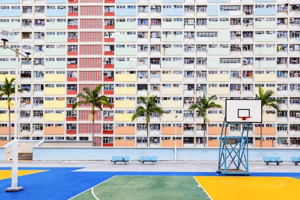 Antigo Imóvel Residencial Público em Hong Kong — Fotografia de Stock