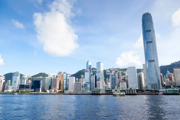 Skyline de Hong Kong en Victoria Harbor —  Fotos de Stock