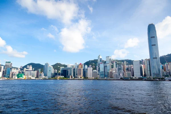 Skyline de Hong Kong en Victoria Harbor —  Fotos de Stock