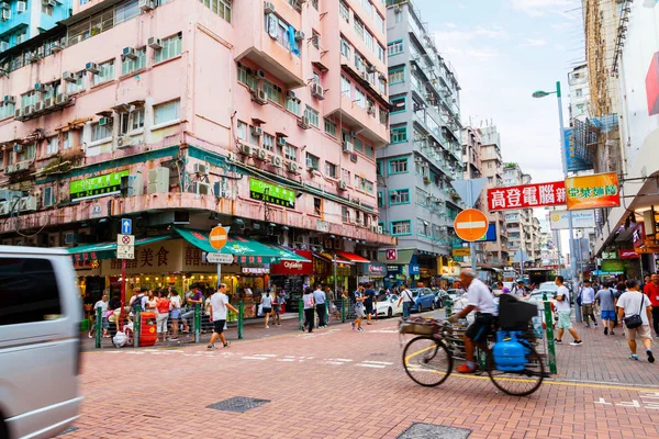 Popularna ulica Kweilin w Hongkongu — Zdjęcie stockowe