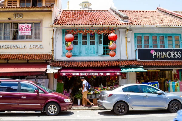 Architettura coloniale lungo Arab Street, Singapore — Foto Stock