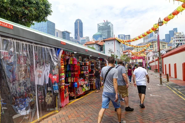 Nakupování v Singapuru Chinatown — Stock fotografie