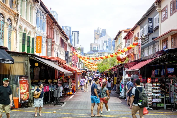 Compras em singapore chinatown — Fotografia de Stock