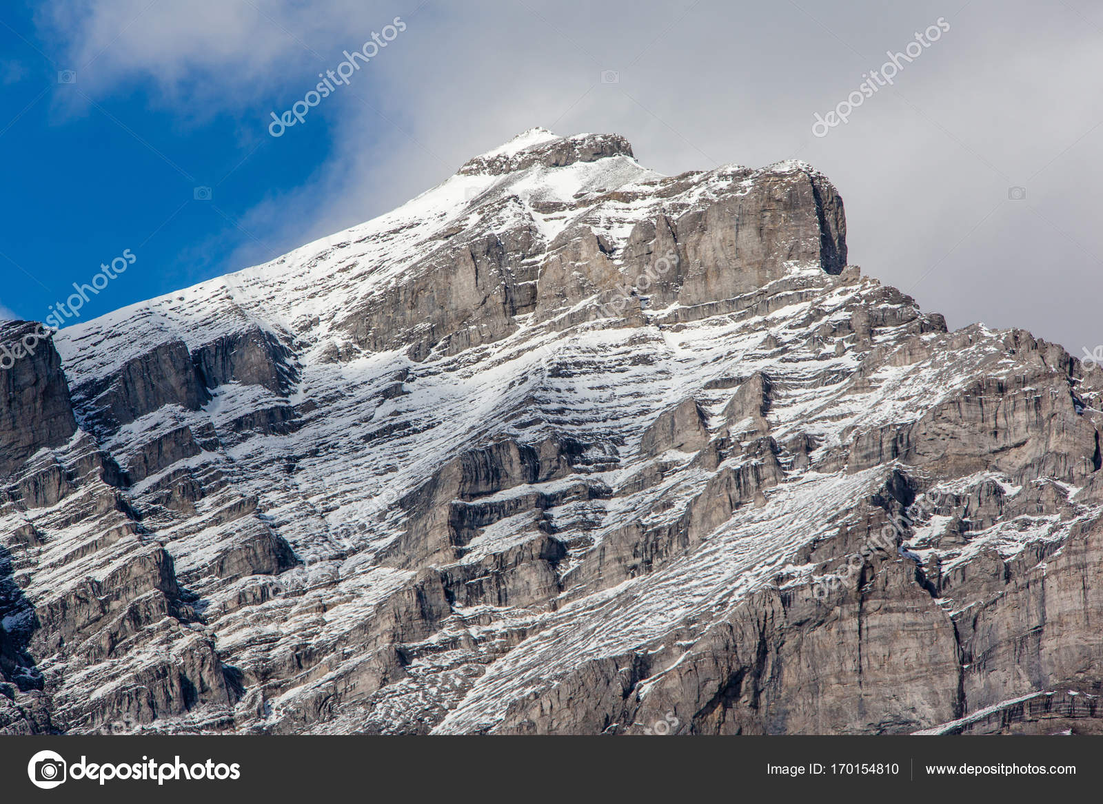 Sommet Du Mont Cascade Dans La Ville De Banff Canada