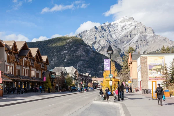 Banff Townsite i Canadian Rockies, Kanada — Stockfoto