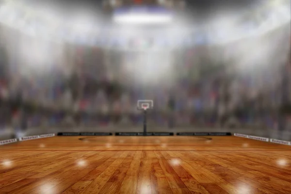 篮球竞技场与拷贝空间 — 图库照片