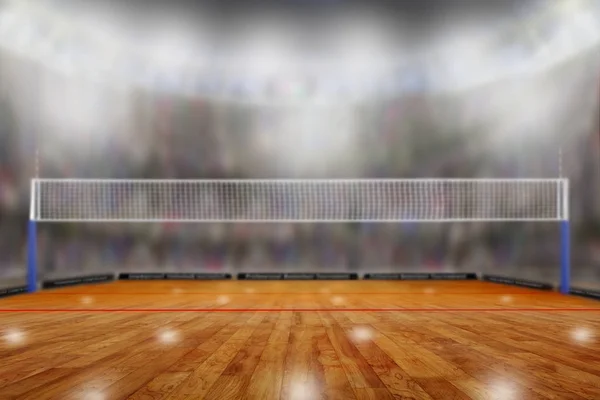 Aréna de volleyball avec espace de copie — Photo