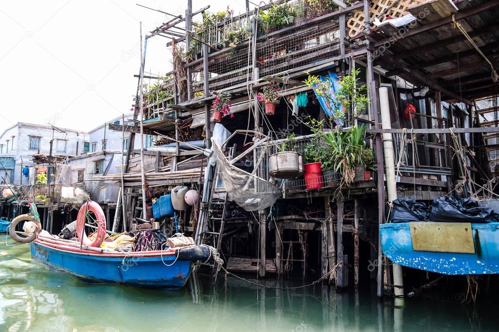 Stilt Houses in Tai O Fishing Village, Hong Kong