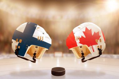 Finlandiya ve Kanada arasında ünlü buz hokeyi rekabet