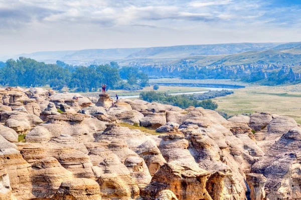 Parque Provincial de Escritos en Piedra en Alberta, Canadá — Foto de Stock