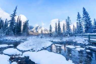 Banff Marsh döngü mağara ve havza ve Mt Norquay