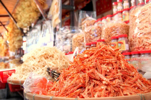 Сушеные морепродукты в Гонконге — стоковое фото