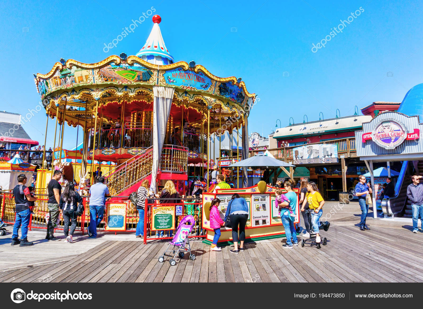 Pier 39 at Fisherman`s Wharf in San Francisco Editorial Photo