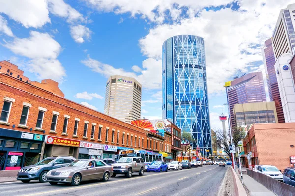 Calgary Chinatown şehir merkezi Street — Stok fotoğraf