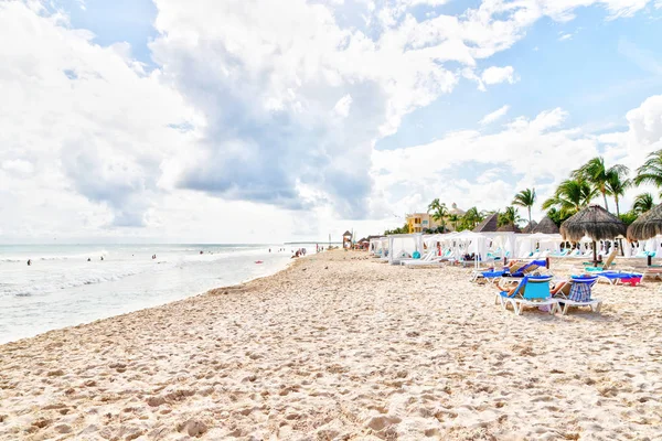 Playas tropicales de Riviera Maya cerca de Cancún, México . — Foto de Stock