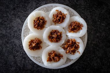 Popular Singapore Breakfast Chwee Kueh Steamed Rice Cake With Pr