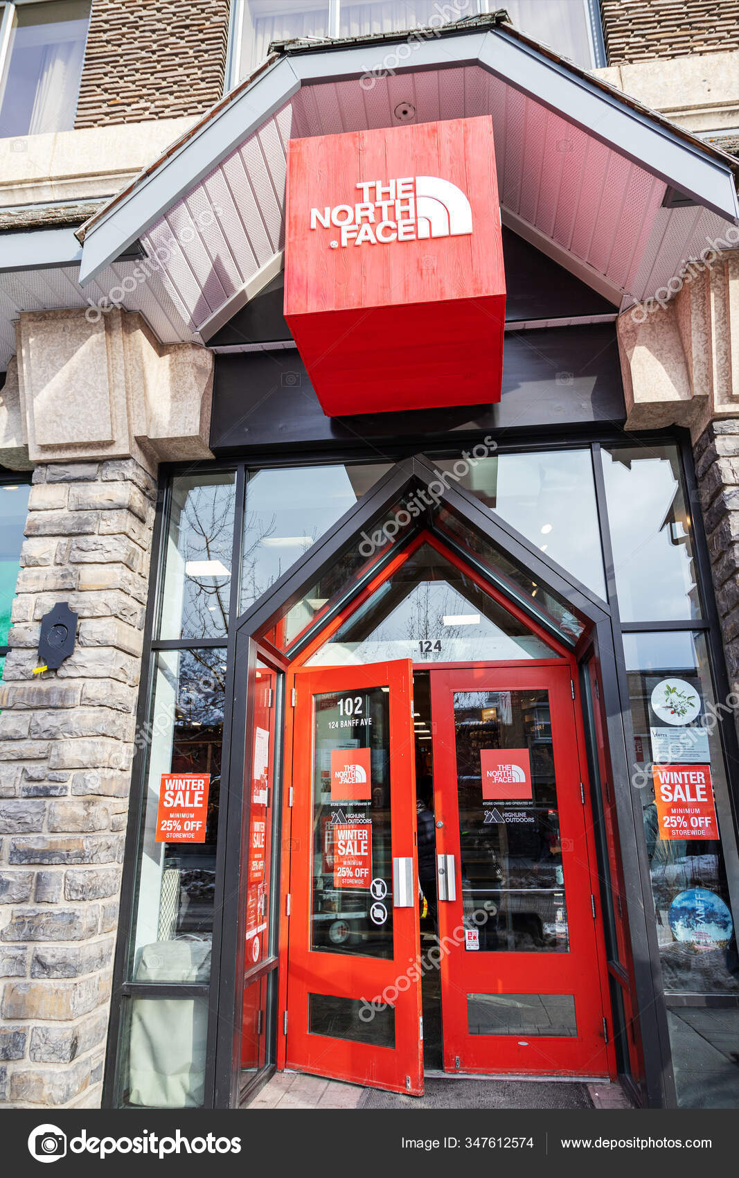 Banff Canada Feb 2020 Famous American Outdoor Recreation Retailer