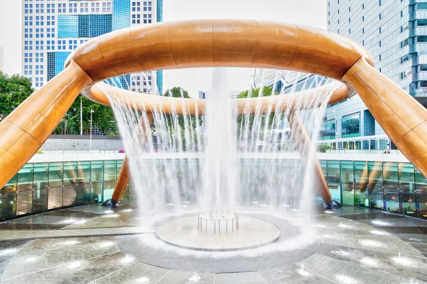 Singapore March 2015 Фонд Багатства Найбільшим Фонтаном Світі Він Розташований — стокове фото