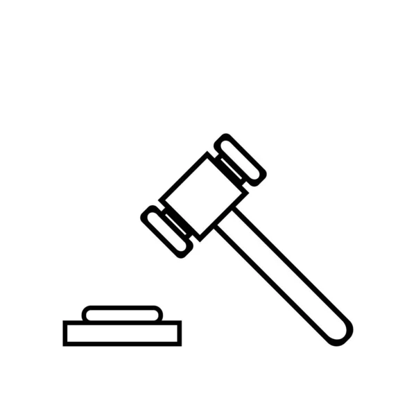 Law Legal Firm Creative Vector Icon Design Template Illustration — Stock Vector