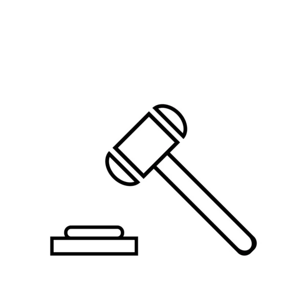 Despacho Legal Creativo Vector Icono Plantilla Diseño Ilustración — Vector de stock