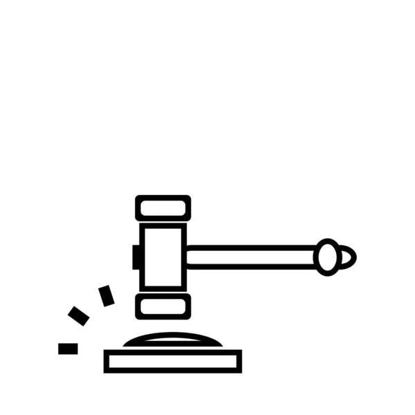 Rechtsanwaltskanzlei Kreative Vektor Ikone Design Vorlage Und Illustration — Stockvektor