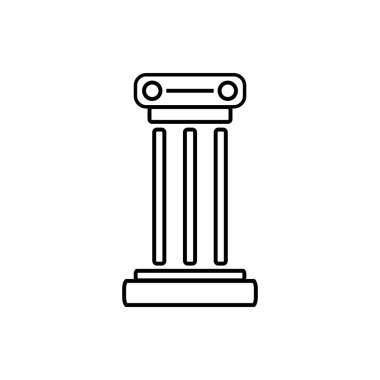 Hukuk Firması Yaratıcı Vektör Simgesi Tasarım Şablonu ve İllüstrasyonu